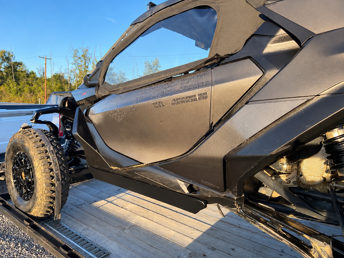 Can Am Mav R Built to Beat Low Profile Rock Sliders