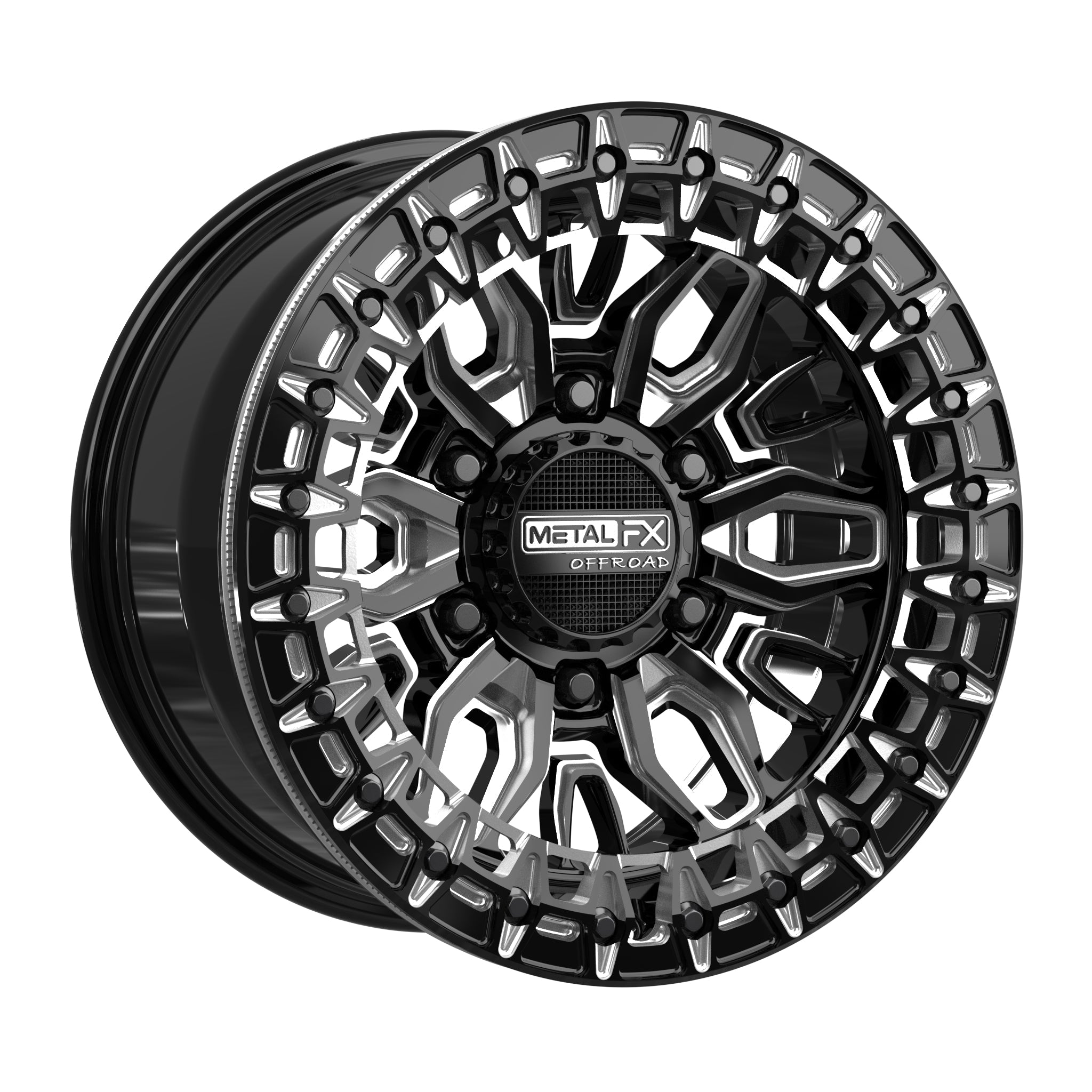 Mayhem 6R Beadlock | Gloss Black Contrast Cut