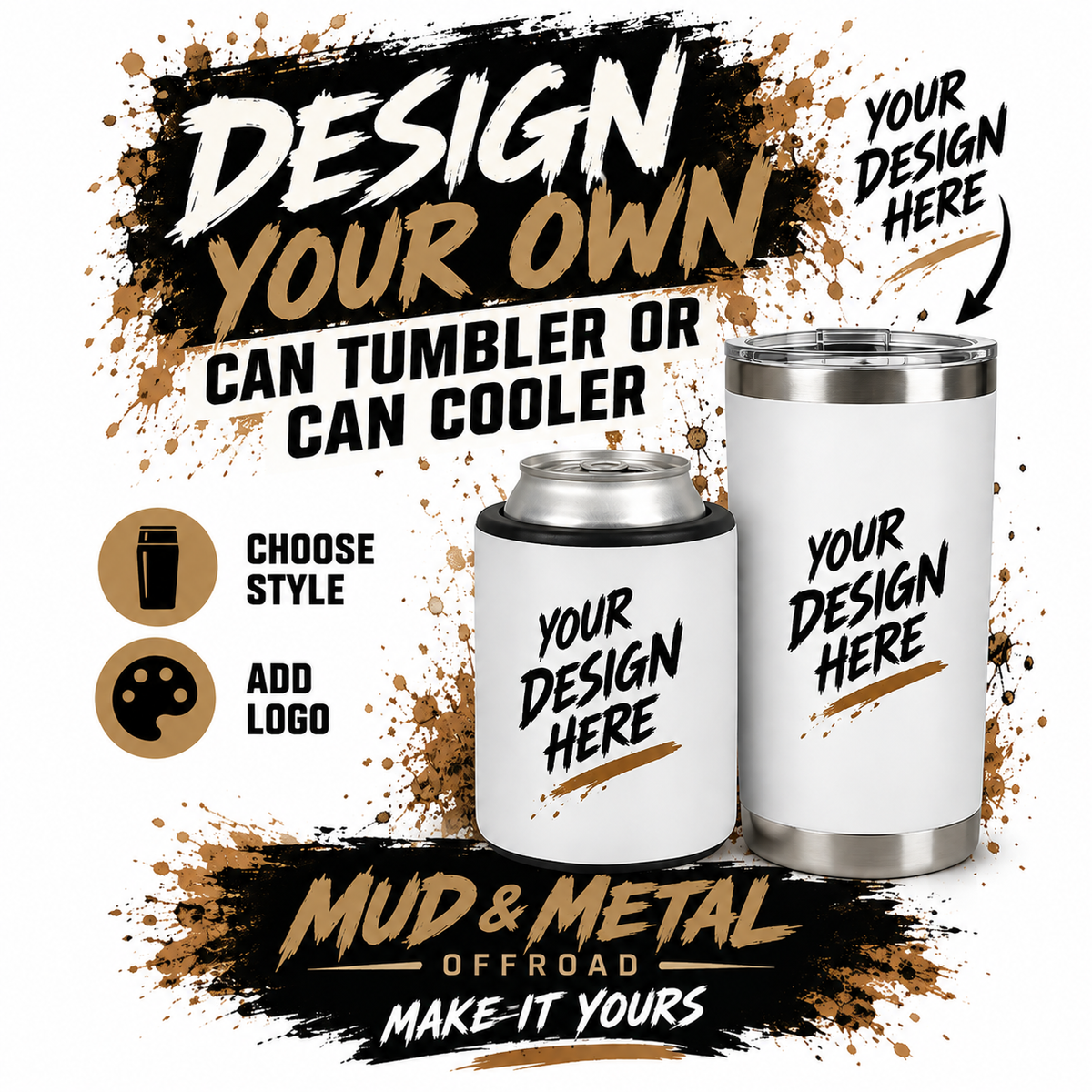Design Your Own Tumbler or Can Cooler!