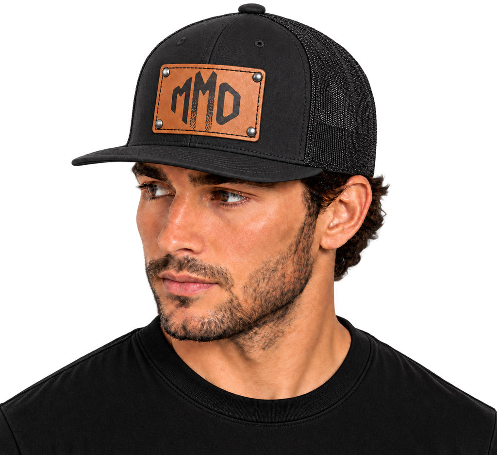MMO or TCAC Leather Patch Snapback Hat