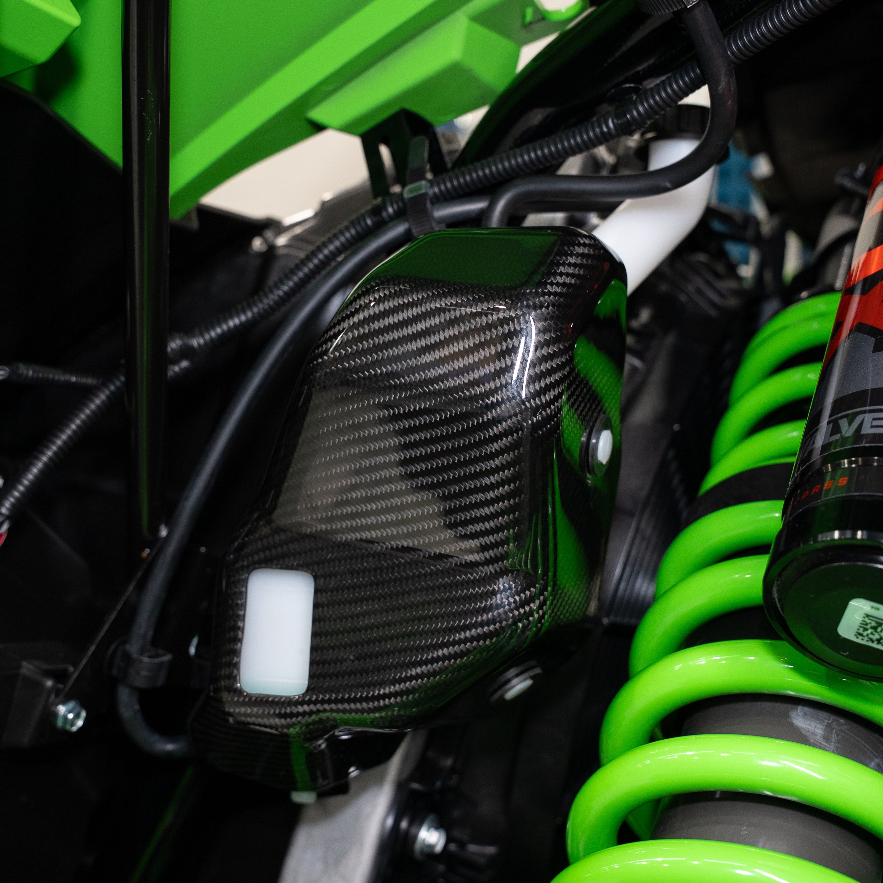 RPM Kawasaki H2 Carbon Fiber Coolant Reservoir Cover