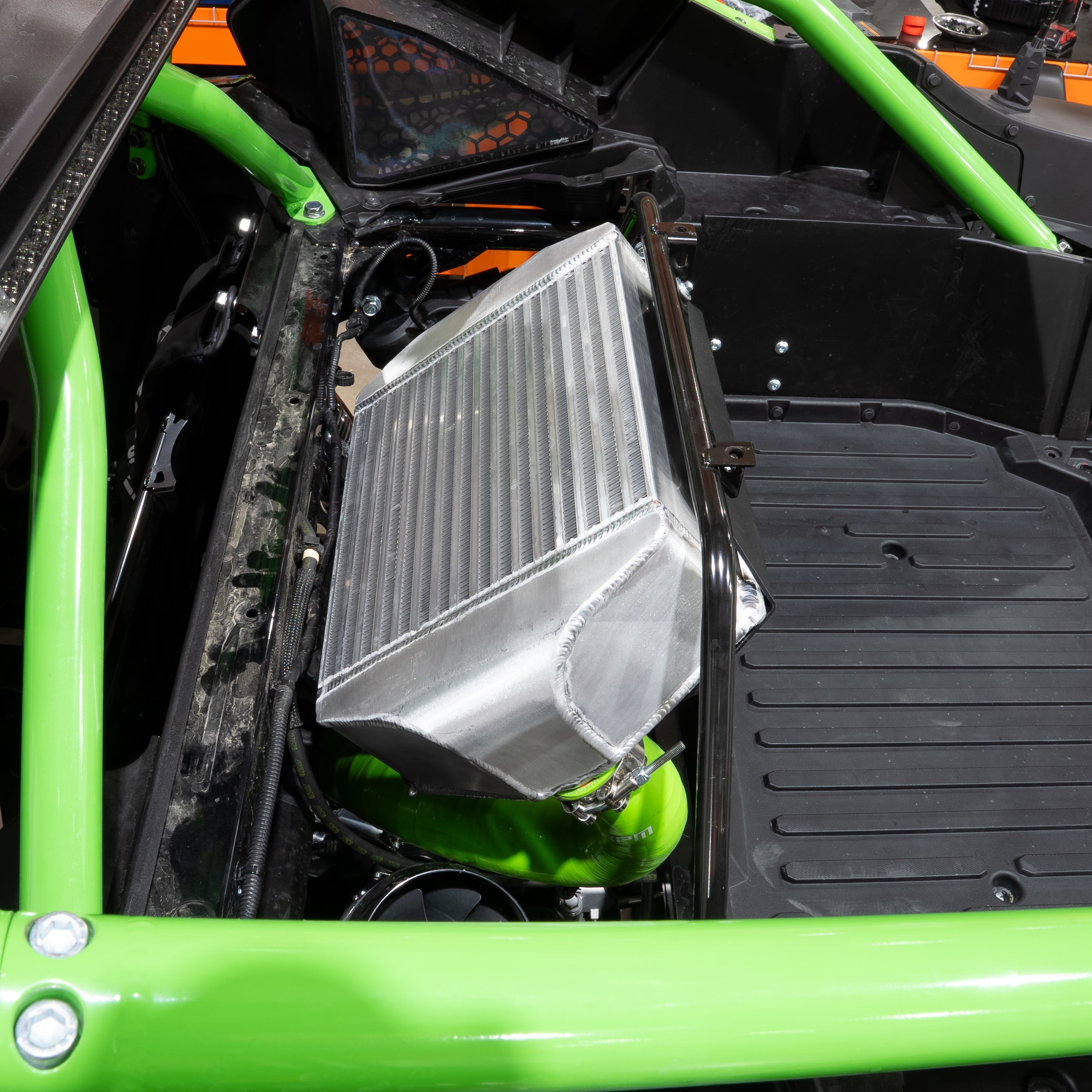 RPM Kawasaki H2 STAGE 2 Big Core Intercooler, Brushless Fan, & Sealed Shroud Kit