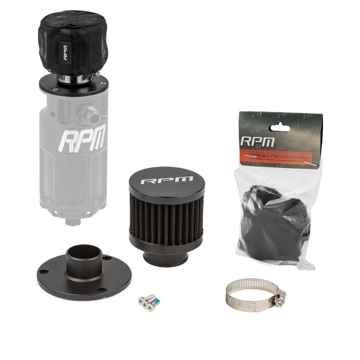 RPM 4-Stage Catch Can Ext Filter Top W/ Filter & Pre Filter