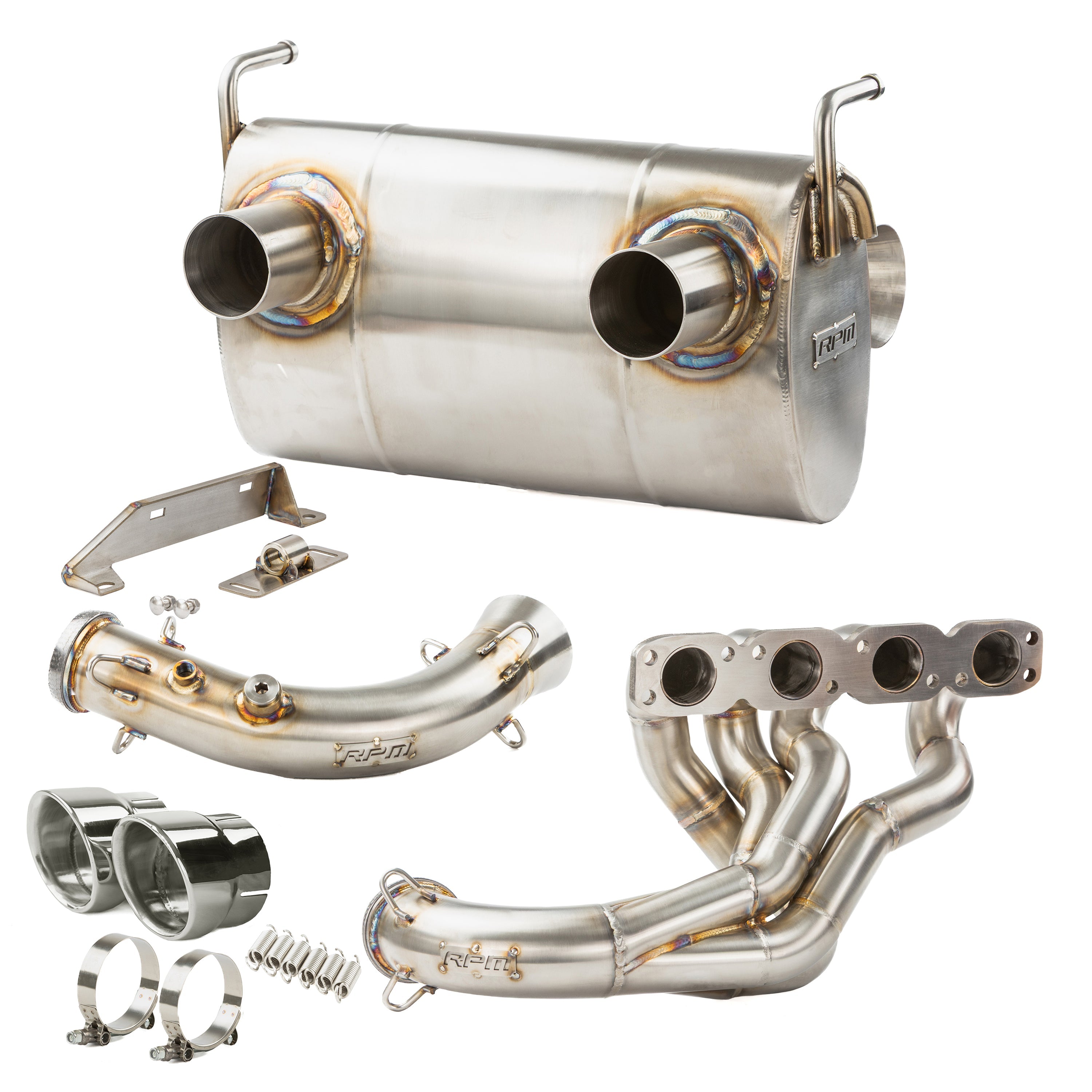 RPM SxS Kawasaki Teryx H2 2.5" Full Exhaust System with Chambered Muffler + Optional E-Valve