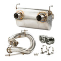 RPM Kawasaki H2 3/4 Exhaust – 2.5" Mid Pipe + Chambered Muffler | Straight or E-Valve Option