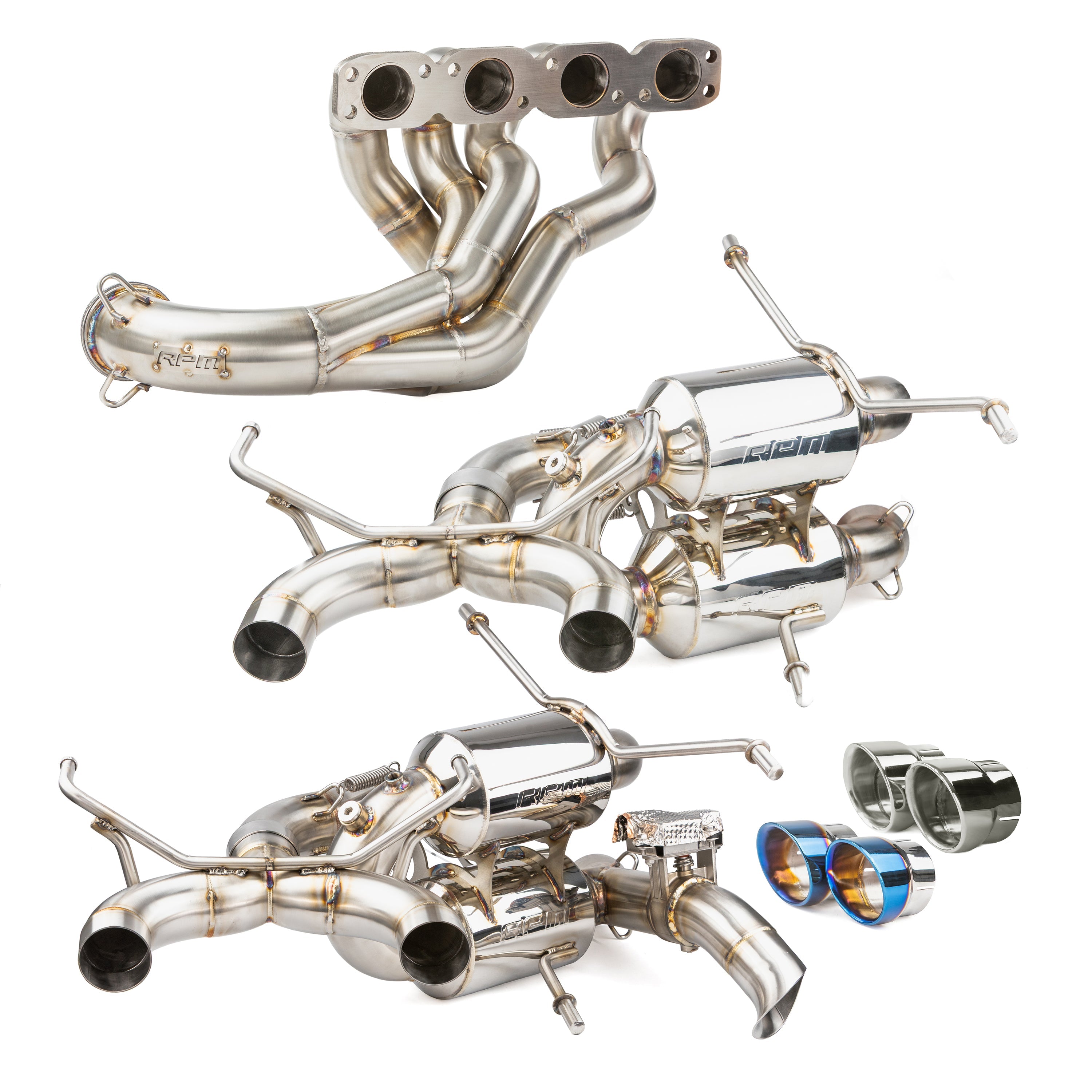 RPM Kawasaki H2 2.5" Dual Sport Full Exhaust + Optional E-Valve