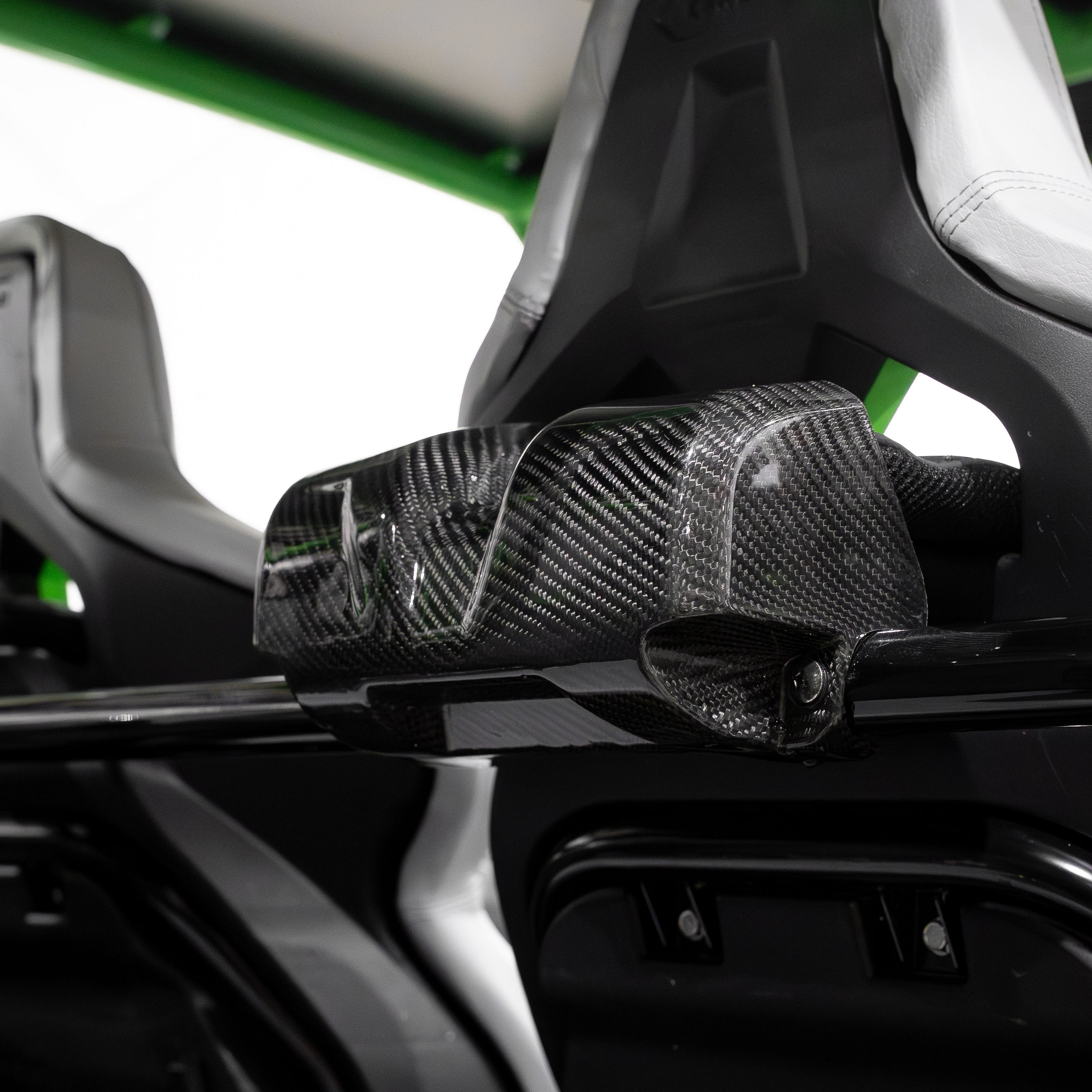 RPM Carbon Fiber Kawasaki H2 Seat Belt Covers (2pc)