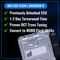 WSRD MG1 ECU Flashes & DCT Transmission Tuning | 2024-2026 Maverick R (Previously Unlocked ECU)