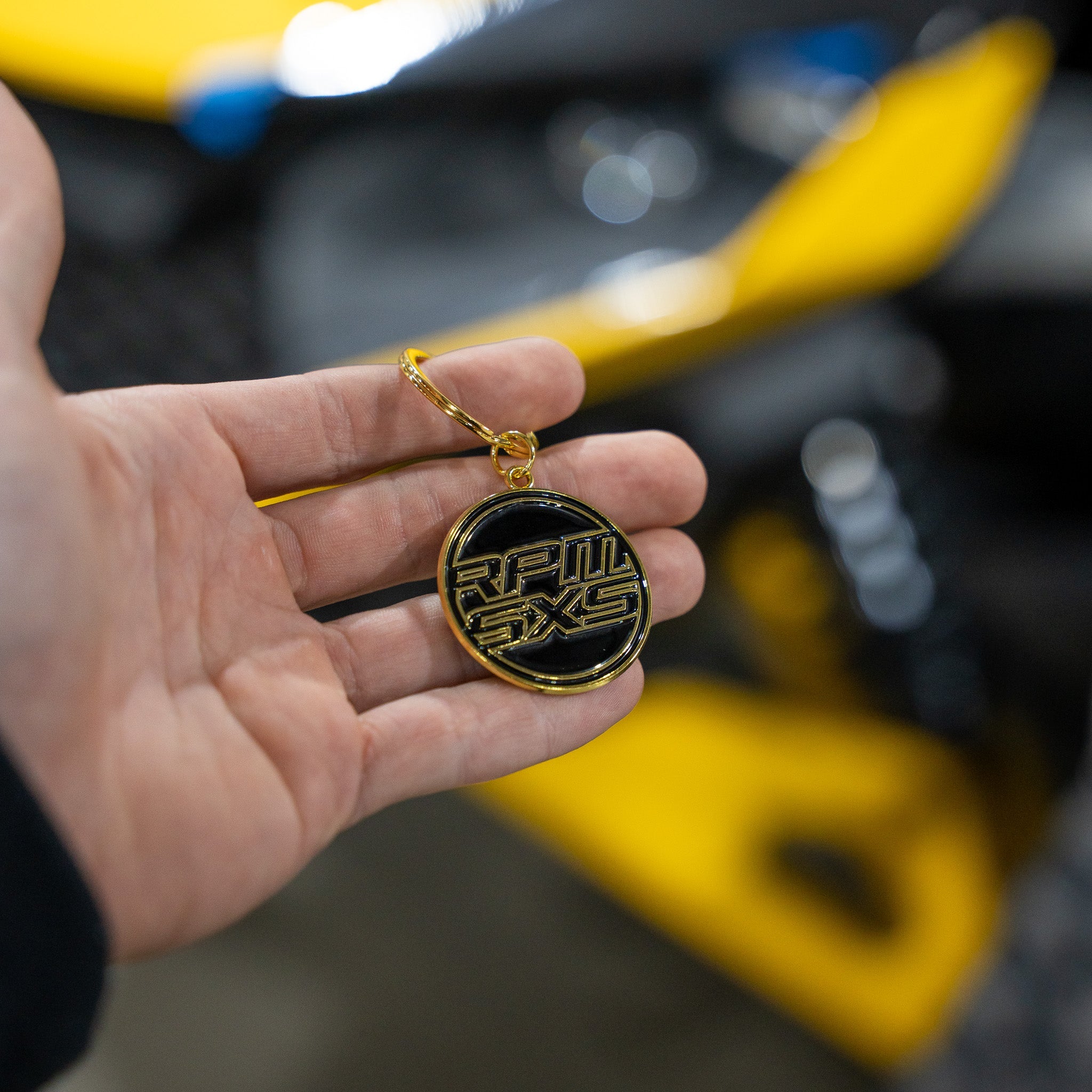RPM Gold Medallion Emblem Keychain
