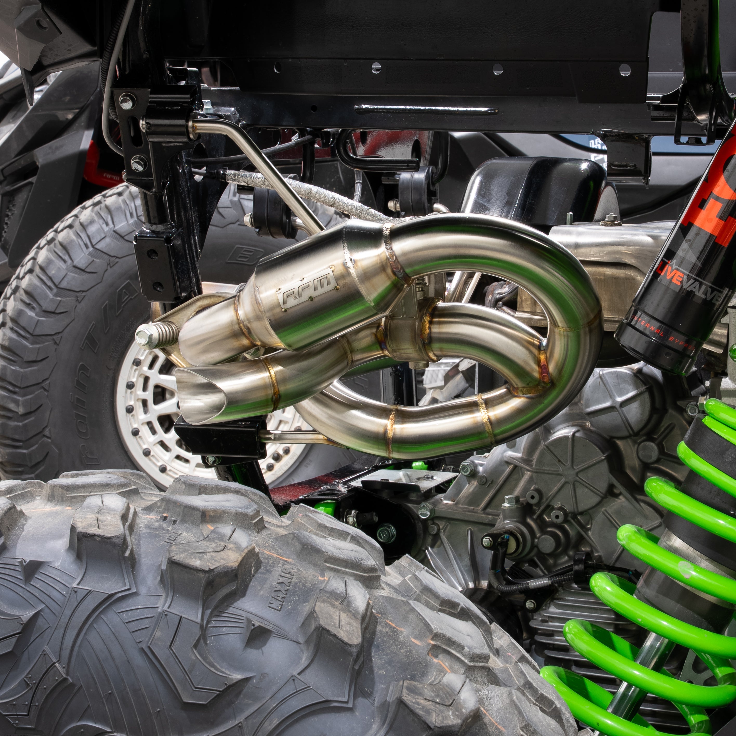 RPM Kawasaki H2 Big Mouth Resonated Cat Delete Mid Pipe With E-Valve