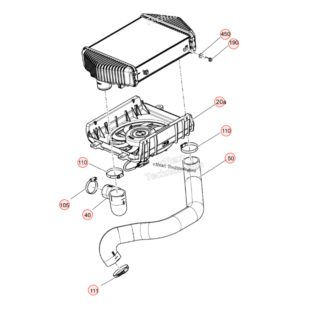 WSRD Upper Silicone Charge Tube | Can-Am X3